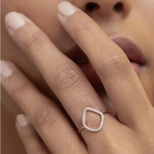 MONICA VINADER Rose Gold and Silver Ring